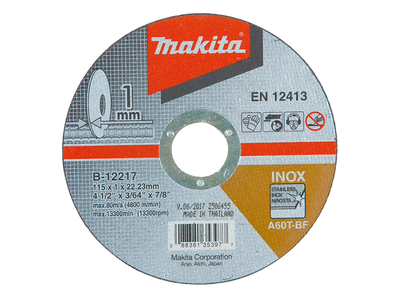 DISCO ABRASIVO CORTE 115X1X22.3MM
